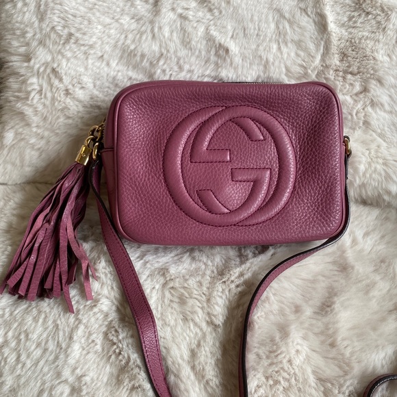 Gucci disco leather camera bag